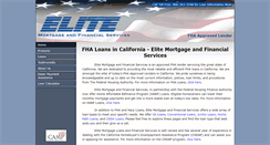 Desktop Screenshot of elitemortgageloans.com